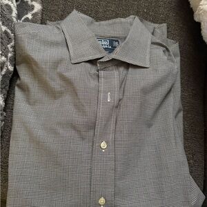 Men's Gray Checkered Shirt